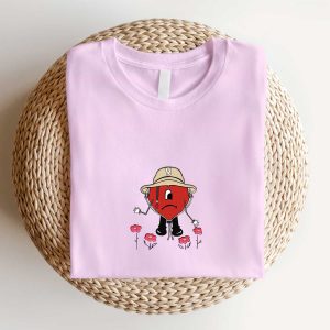 Bad Bunny Heart Embroidered Sweatshirt Un Verano Sin Ti Album Gifts for Bad Bunny Fans 3