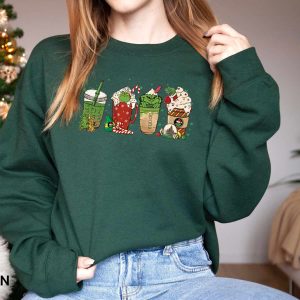 Grinch Coffee Shirt Grinch T Shirt Womens Christmas Gifts 2022 for Her 2