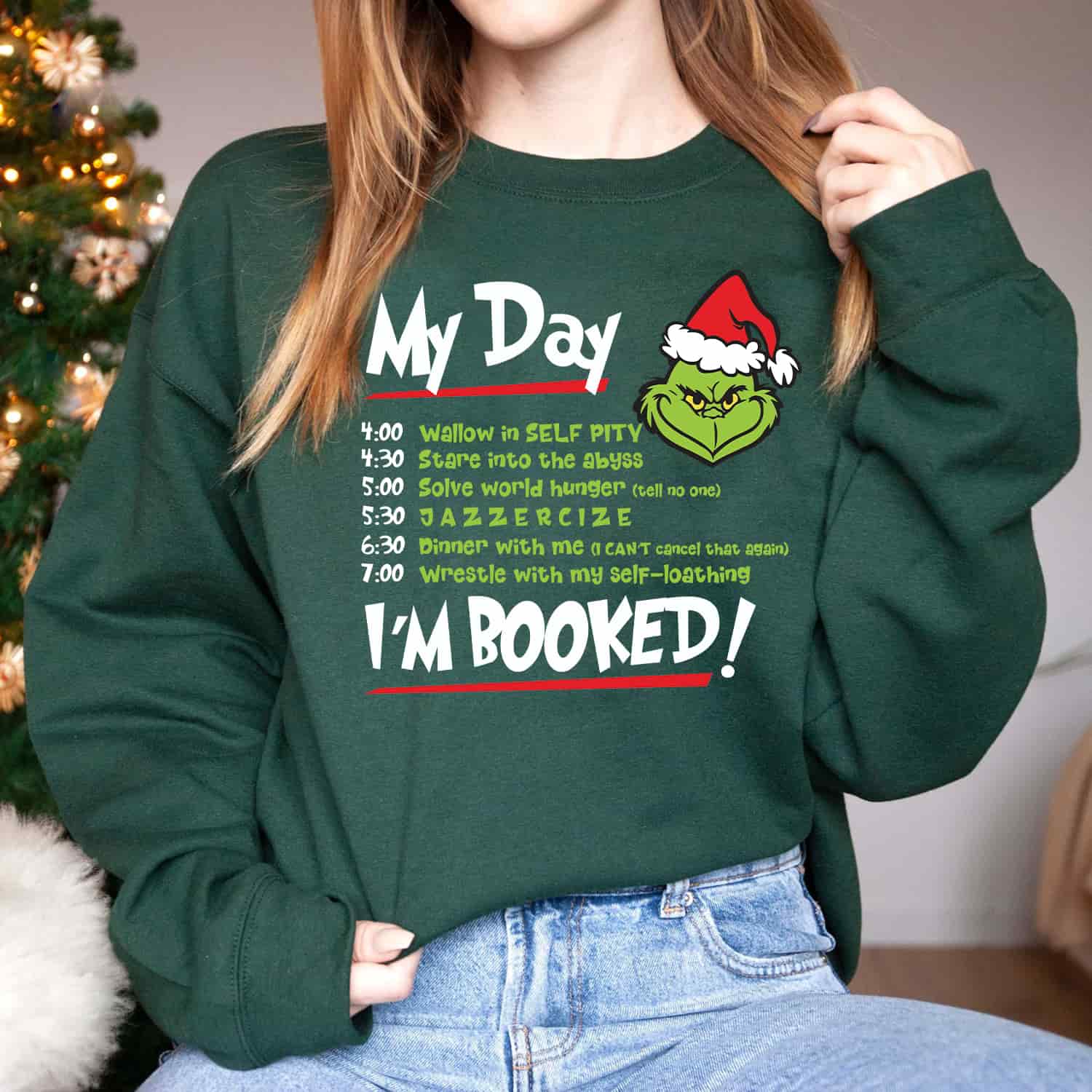 The Grinch Christmas Hoodie Funny Grinch Hoodie Christmas Gift Not an