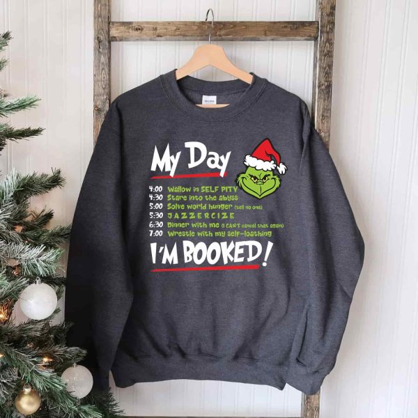 Grinch My Day Shirt, Funny Christmas Sweatshirt, Christmas Gift Ideas