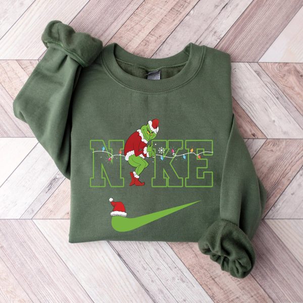 Grinch Nike Christmas Shirt, Grinch Shirts for Adults, Christmas Gift Ideas