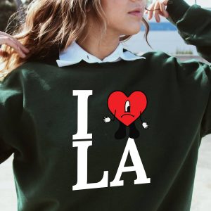 I Love LA Bad Bunny Shirt Sofi Stadium Bad Bunny Gifts for Bad Bunny Fans