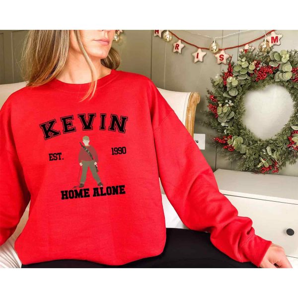 Kevin Home Alone Ugly Christmas Sweater, Funny Christmas Sweatshirt, Gifts for Young Adults