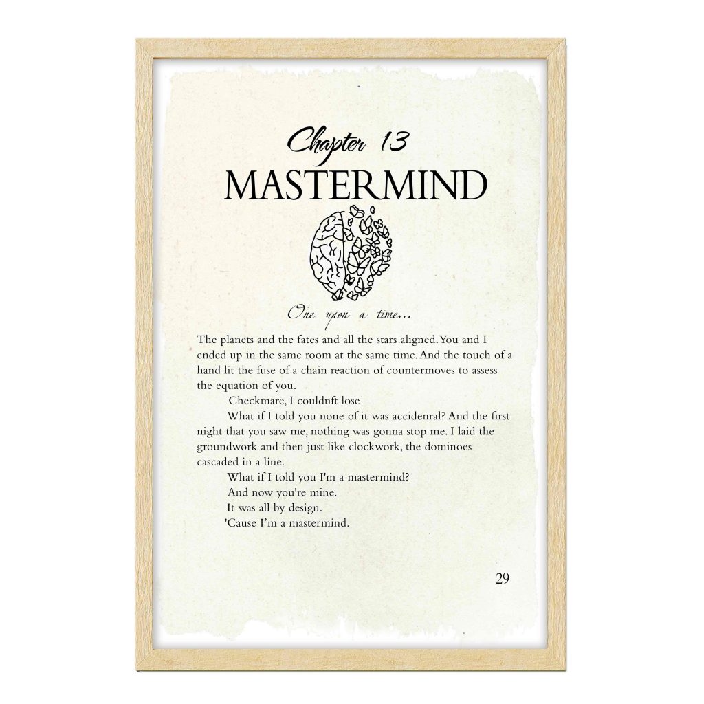 Mastermind taylor swift poster midnights poster gifts for swifties