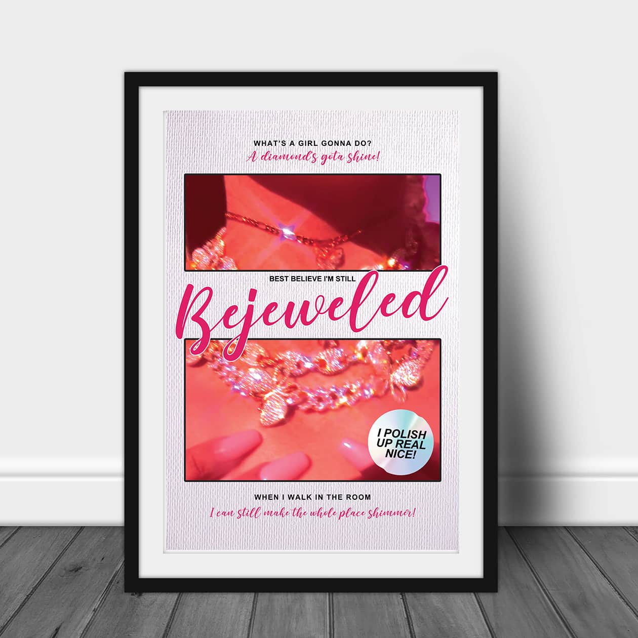 Midnights Lyric Poster, Taylor Swift Bejeweled Print, Swiftie Gift - Happy  Place for Music Lovers