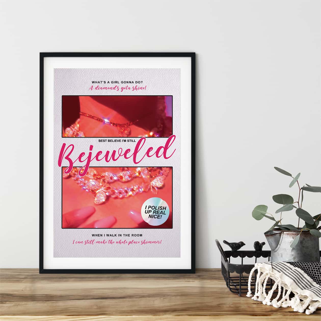 Midnights Lyric Poster, Taylor Swift Bejeweled Print, Swiftie Gift - Happy  Place for Music Lovers