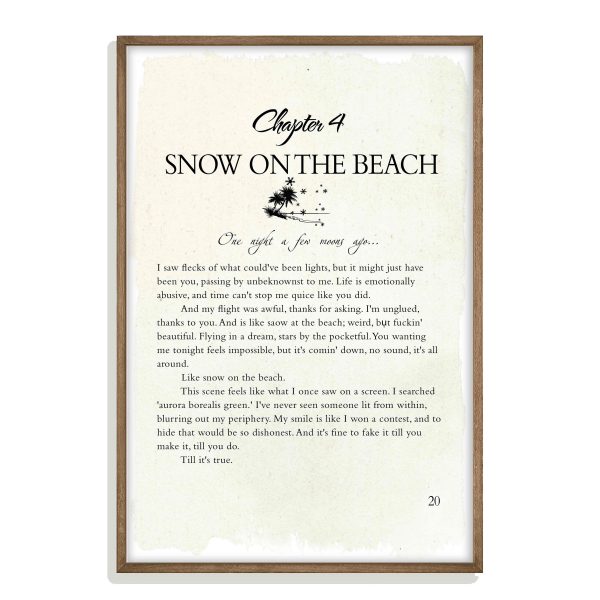 Midnights Taylor Swift Poster, Gifts for A Taylor Swift Fan, Snow On The Beach
