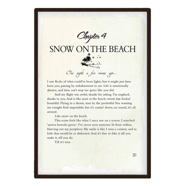 Midnights Taylor Swift Poster, Gifts for A Taylor Swift Fan, Snow On The Beach