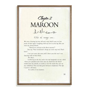 Midnights Taylor Swift Poster Taylor Swift Song Poster Maroon Story 2