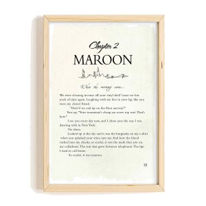 Midnights Taylor Swift Poster, Taylor Swift Song Poster, Maroon Story