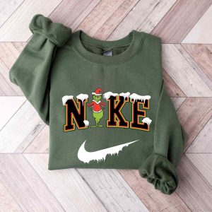Nike Grinch Funny Christmas Sweatshirt For Men Womens Christmas Gifts 2022 for Her Xmas Gifts for Him 4
