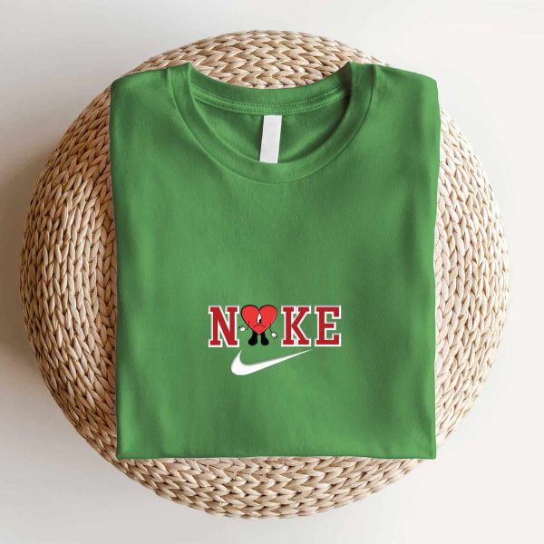 Nike Heart Bad Bunny Embroidered Sweatshirt, Un Verano Sin Ti, Gifts for Bad Bunny Fans
