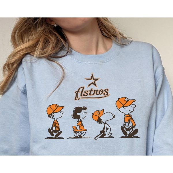 Peanuts Funny Houston Astros Shirts, Houston Astros Christmas Gifts