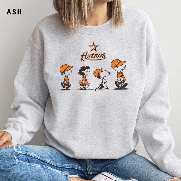 Peanuts Funny Houston Astros Shirts, Houston Astros Christmas Gifts