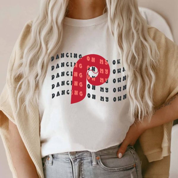 Phillies Dancing On My Own Sweatshirt, Light Blue Phillies Shirt, Gifts for Phillies Fans
