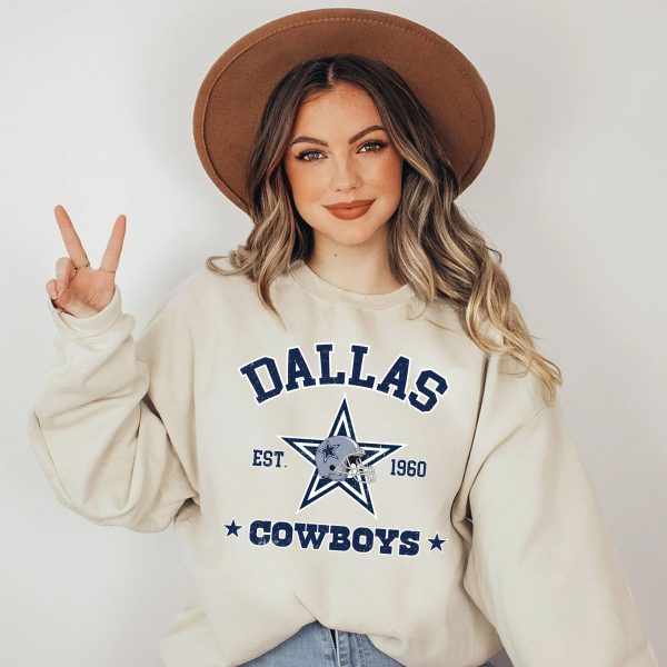 Vintage Dallas Cowboys Football Est 1960 Sweatshirt
