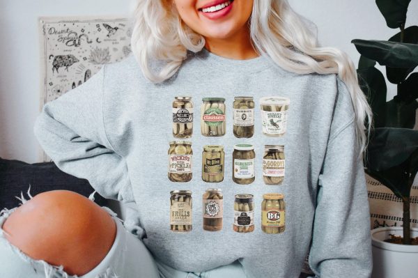 Vintage Canned Pickles Sweatshirt, Gift For Food Lovers