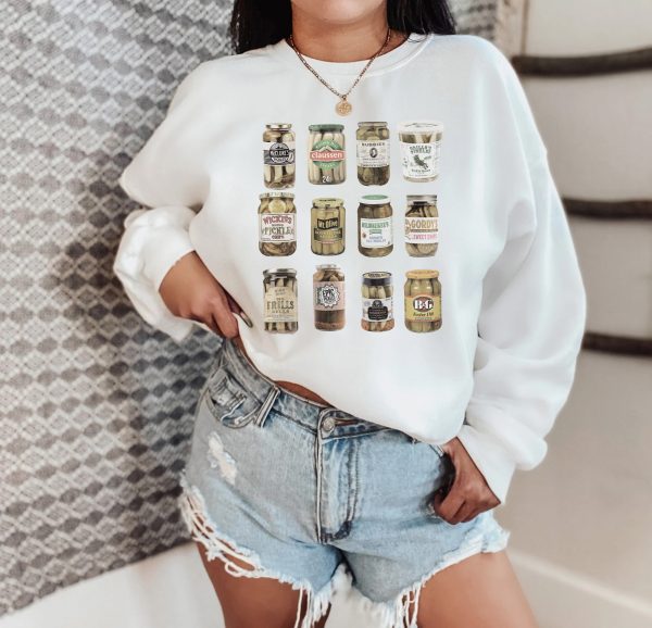 Vintage Canned Pickles Sweatshirt, Gift For Food Lovers