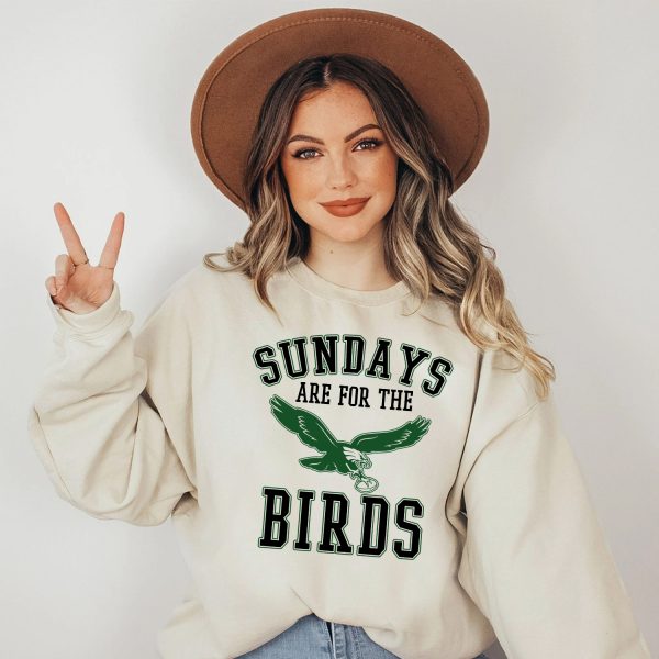 Sundays Are For The Birds Shirt, Gifts For Eagles Fans