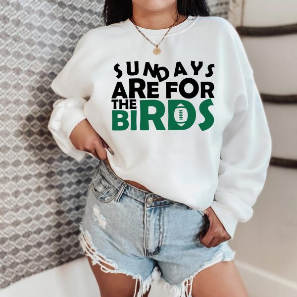Philadelphia Eagles Womens Shirt, Sundays Are For The Birds Shirt, Gifts For Eagles Fans