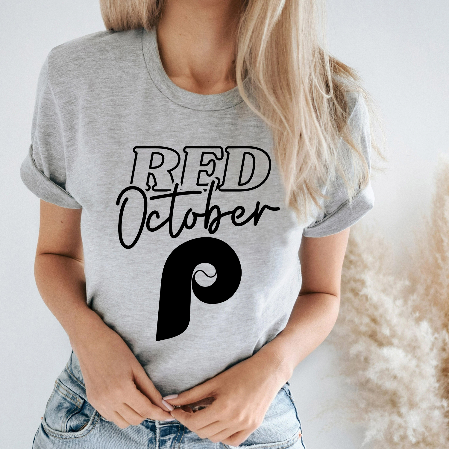 Philadelphia Phillies T Shirts Red October Sweatshirt, Phillies Fans Gifts  - Happy Place for Music Lovers
