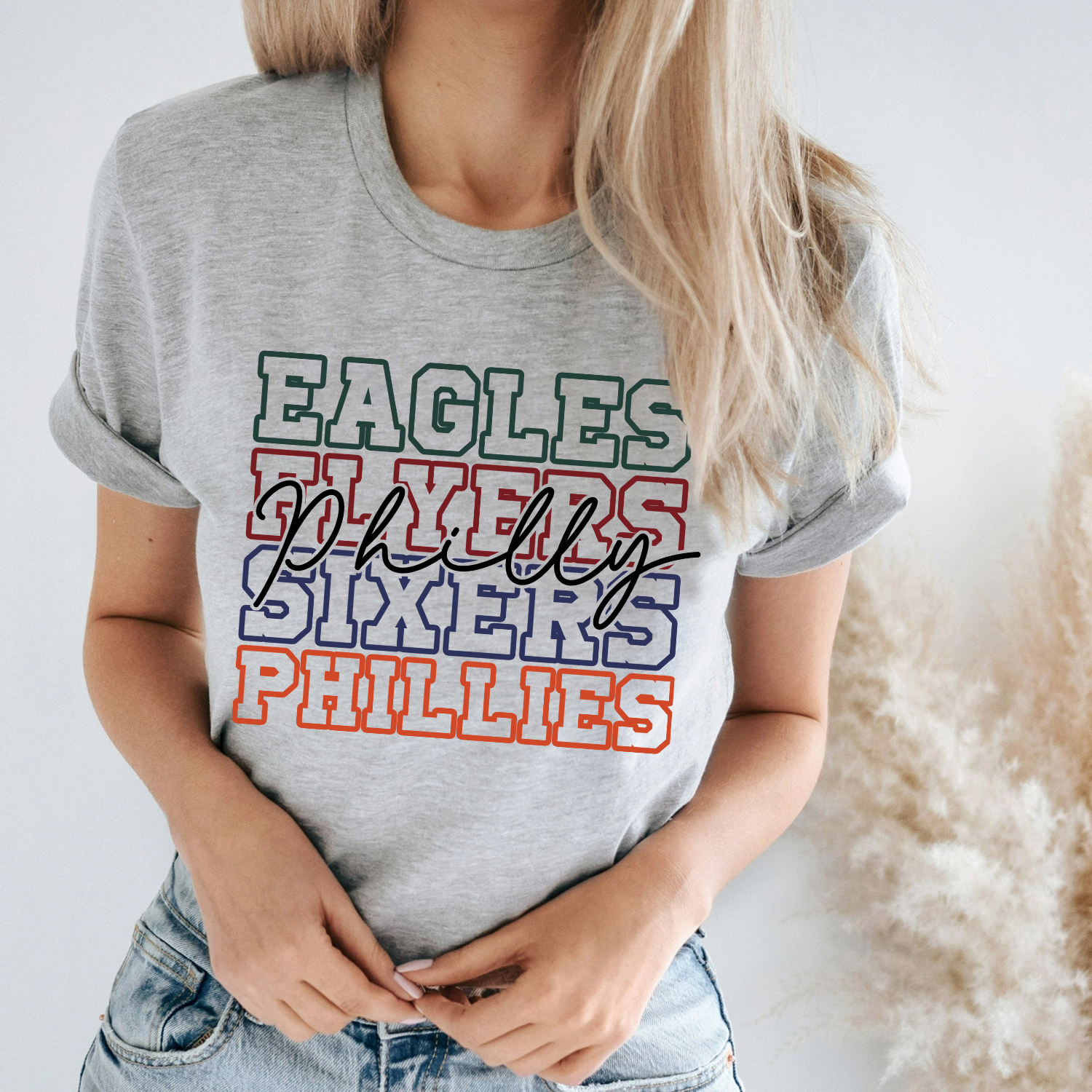 phillies eagles tee shirt