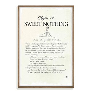 Sweet NothingTaylor Swift Poster Midnights Poster Gifts for Swifties 2