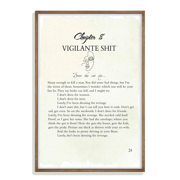 Taylor Swift Vigilante Shit Song Poster, Midnights Poster, Gift Ideas for Taylor Swift Fans