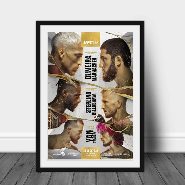 UFC 280 Poster, UFC 280 Gift for Fan