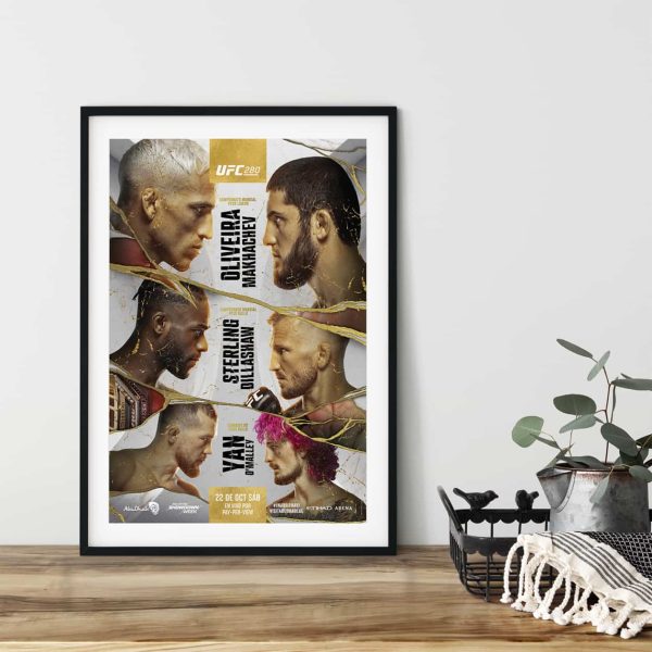 UFC 280 Poster, UFC 280 Gift for Fan