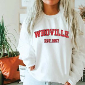 Whoville Sweatshirt Vintage Grinch Christmas Shirt Christmas Gift Ideas 1