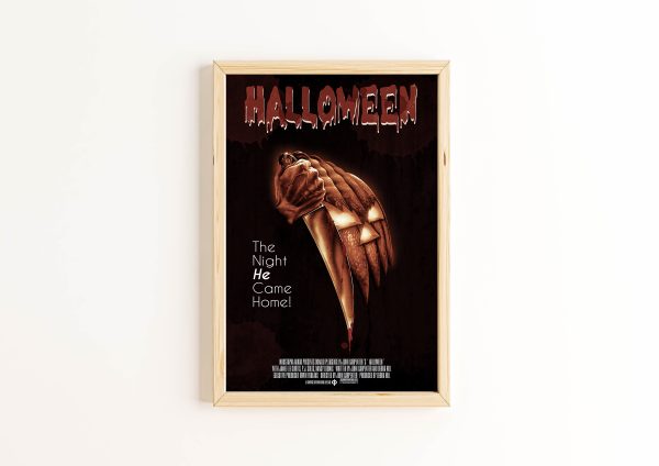 Vintage Halloween The Night He Came Home Horror Movie Poster