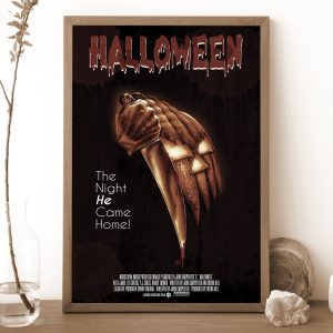 Vintage Halloween The Night He Came Home Horror Movie Poster