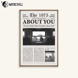 About You Lyrics The 1975 Retro Newspaper Poster Gifts for The 1975 Fans 4