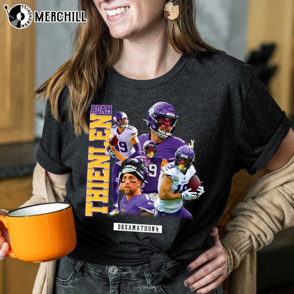 Adam Thielen Shirt Minnesota Vikings T shirt Mens Gifts for Vikings Fans