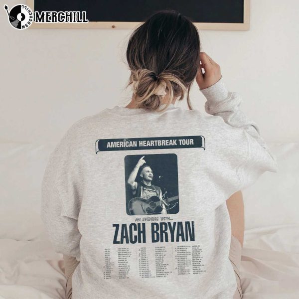 American Heartbreak Tour 2 Sides Sweatshirt Zach Bryan Shirt