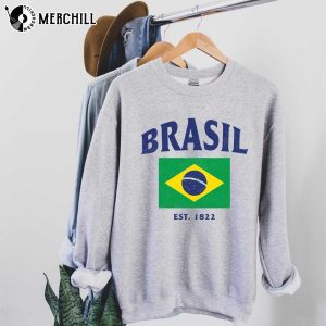 Brasil Est. 1822 Brazil Shirt Womens Gift for Fans