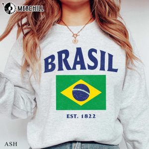 Brasil Est. 1822 Brazil Shirt Women’s Gift for Fans