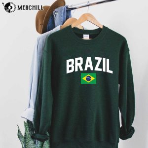Brazil Football Shirt Brasil World Cup Sweatshirt Gift for Fans
