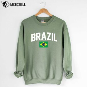 Brazil Football Shirt Brasil World Cup Sweatshirt Gift for Fans