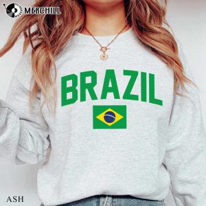 Brazil Football Shirt Brasil World Cup Sweatshirt Gift for Fans 8
