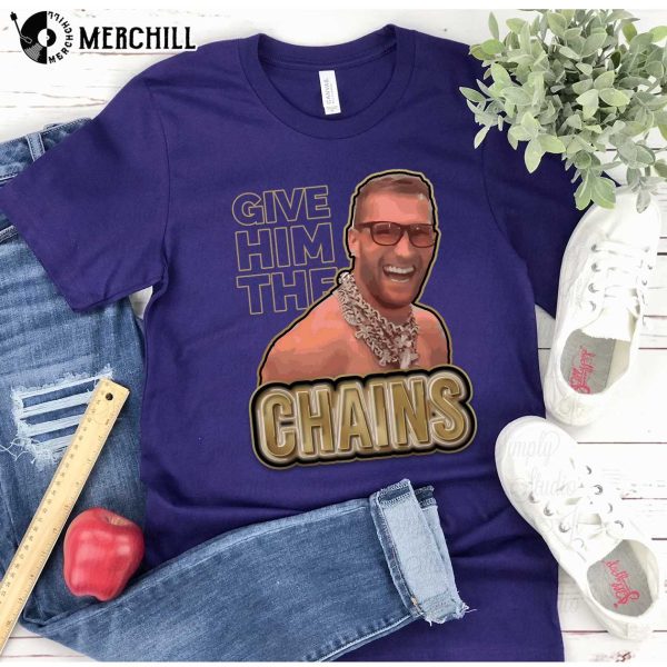 Give Him The Chains Kirk Cousins Shirt Minnesota Vikings T Shirt Gifts for Vikings Fans