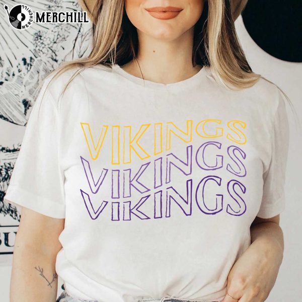 Groovy Womens Minnesota Vikings Shirt Gifts for Vikings Fans