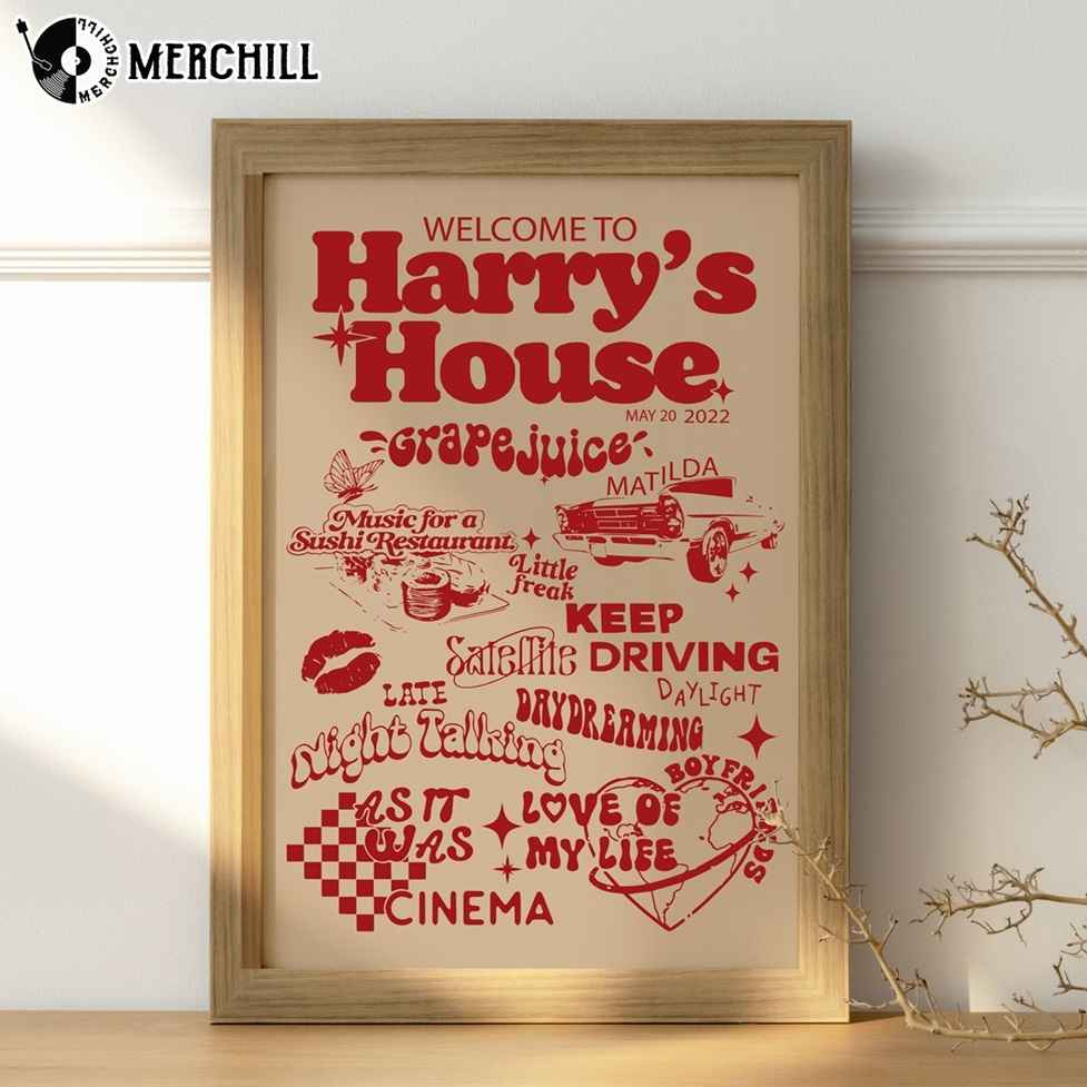 Harry Style Harry's House Poster Gifts for Harry Styles Fans - Happy Place  for Music Lovers
