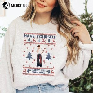 Have Yourself A Harry Little Christmas Sweatshirt Harry Styles Vintage Shirt Vintage Christmas Sweatshirt