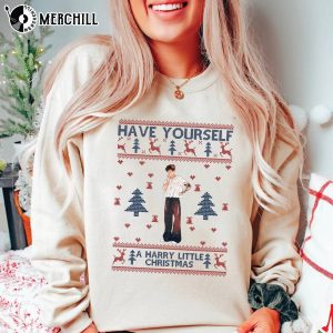 Have Yourself A Harry Little Christmas Sweatshirt Harry Styles Vintage Shirt Vintage Christmas Sweatshirt 4