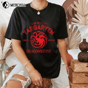 House Targaryen Shirt, House Targaryen Fire and Blood, Game of Thrones