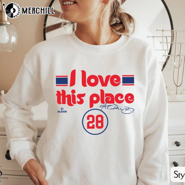 I Love This Place Shirt, Alec Bohm Shirt, Phillies Gifts for Her
