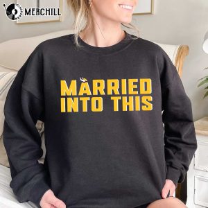 Viking Married Into This Minn Football T-shirt for Tailgates -   Sweden