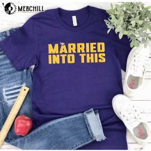 I Married into This Vikings Shirt Minnesota Vikings T Shirts Cheap Gifts for Vikings Fans